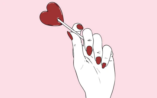 Illustration of hand holding heart shaped lollipop - 5 Things to Help You Stop Smoking - Ripple+