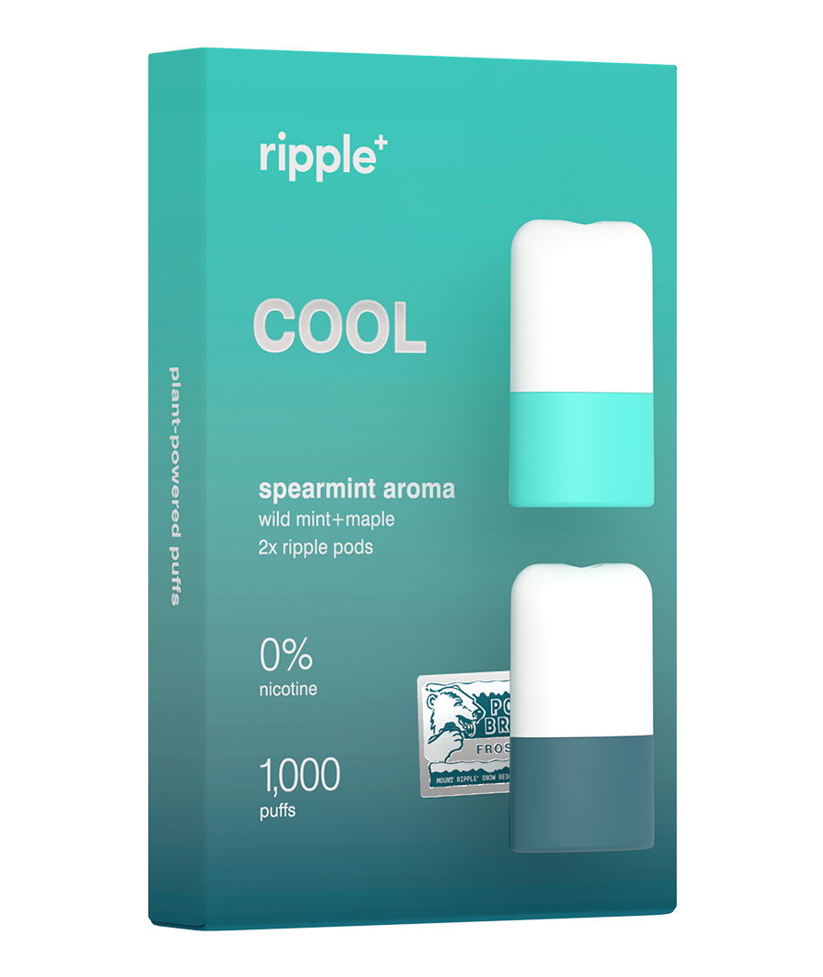 Ripple Plus Inhalers COOL | Spearmint Aroma Diffuser | Rechargeable | Nicotine Free ...