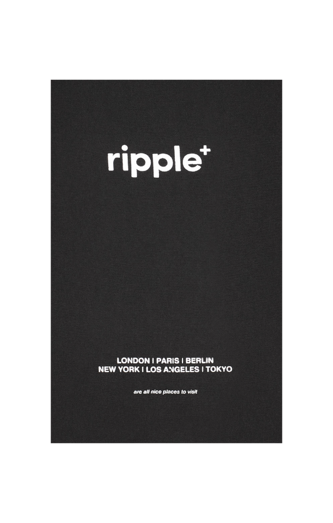 Ripple’s Black Canvas Tote Bag
